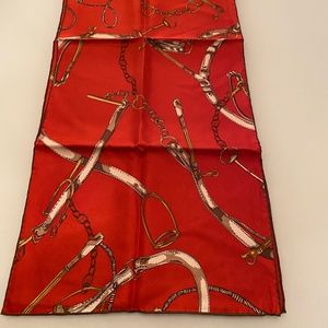 On Trend Now, Vintage Red Harness Scarf